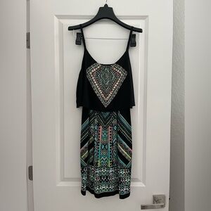 Venus size small cute pattern dress - spaghetti straps